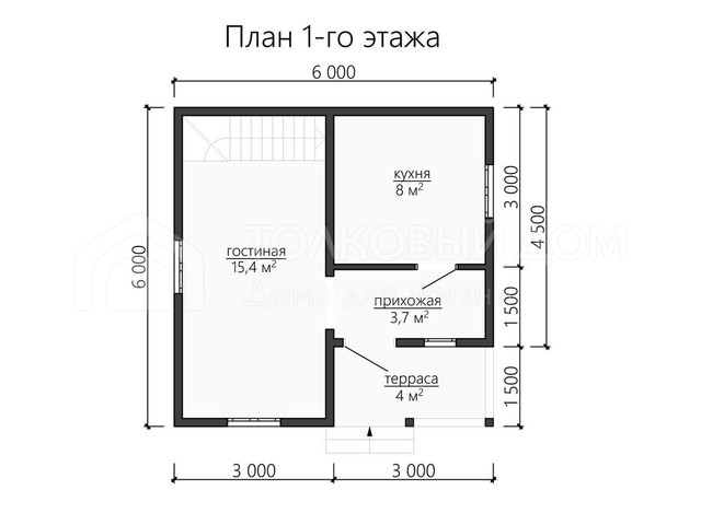 Дом из бруса «БС-39»